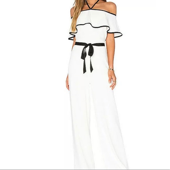 ALEXIS *Spencer* white off shoulder jumpsuit S - Picture 1 of 7
